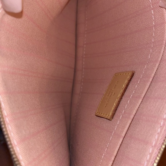 💎FINAL PRICE💎LOUIS VUITTON POCHETTE GM AZUR ROSE BALLERINE - Picture 8 of 10